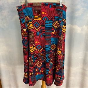 LuLaRoe Liverpool Azure Skirt 2XL